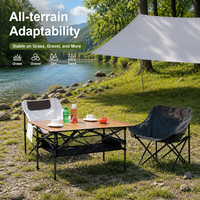 Chaise de camping pour la randonnée, le pique-nique et la plage, conçue pour l'aventure, adaptée à tous les terrains, tissu imperméable, tube en acier épaissi de 16 mm