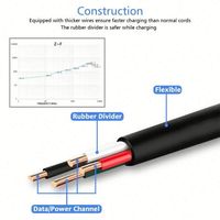 Câble de charge Micro USB pour téléphone portable, chargeur pour S4 S6 S7, câble de données Android