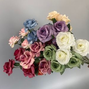 Rosas Artificiales, Ramo Decorativo de Alta Simulación, Arreglo Floral para Bodas, Decoración de Exteriores y Jardinería - Product Image 2