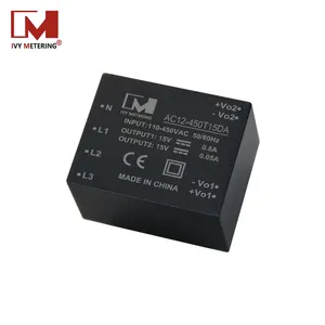 110-450VAC 3 Phase Input 12VDC Single Output PCB Mount Isolated AC DC Converter Power Supply Module