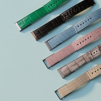 Bracelet de montre en cuir pour bracelet Whoop, motif crocodile, cuir de vachette véritable