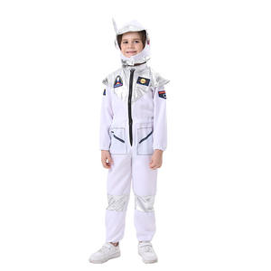 Kinderen Zilveren Spaceman Cosplay Kostuums Halloween Astronaut Jumpsuit Hoed Piloot Carnaval Feest Verkleedkleding Voor Jongens Ruimtereizen - Product Image 2