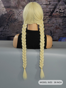 Blonde <span class=keywords><strong>mercredi</strong></span> <span class=keywords><strong>Addams</strong></span> <span class=keywords><strong>perruque</strong></span> femmes longue tressée <span class=keywords><strong>mercredi</strong></span> <span class=keywords><strong>Addams</strong></span> Costume <span class=keywords><strong>perruque</strong></span> avec frange <span class=keywords><strong>Addams</strong></span> famille Cosplay perruques pour Halloween - Product Image 3