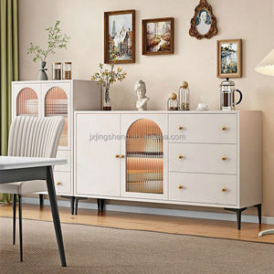 סלון בסגנון נורדי-סלון מודרני עמיד רב-פונקציונלי קיר אחסון רכוב - Product Image 3