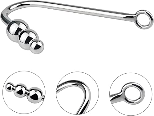 Stainless Steel Anal Hook Butt Plug - Fetish Toy for Lovers Stainless Steel Anal Hook Butt Plug - Fetish Toy for Lovers