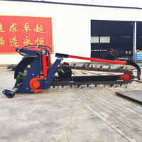 Trancheuse à chaînes montée sur tracteur, attelage 3 points, machine à creuser pour la pose de câbles et le creusement de canalisations d'irrigation