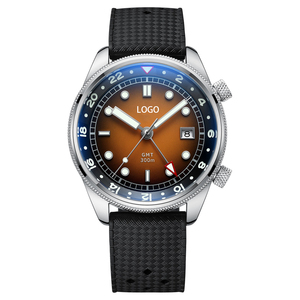 Reloj clásico de acero inoxidable 316L de 40 mm, reloj de buceo GMT de 300 m, impulsado por NH34 con Super-LumiNova BGW9 - Product Image 2