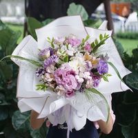 Papier de soie coréen imperméable de haute qualité, nouveau design populaire et mignon, pour emballage floral, 58x58cm, vente en gros