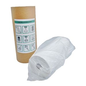 400m Parfum frais Sacs forts et épais Sacs seau <span class=keywords><strong>à</strong></span> couches recharge compatible avec toutes les cassettes vides, couleur blanche - Product Image 4