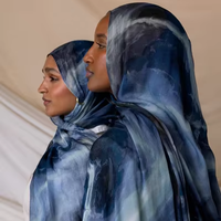 2025 Nieuwste Gepersonaliseerde Geprinte Modal Hijab Digitale Print Hijab Vela Modal Print Design Lichtgewicht Sjaal voor Moslima's
