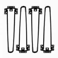 Pieds de table pliants en métal utilisés pour les tables basses, les ordinateurs portables, les mini-bureaux, pieds pliants réglables