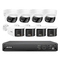 Kit ANNKE NVR Audio Bidirectionnel Caméra Réseau Intelligente à Double Éclairage IP67 6MP Double Objectif 180 Degrés Panoramique Tourelle Bullet AI PoE