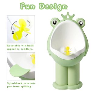 Urinoir d'apprentissage pour enfants, modèle 'Frog Pee Training', pour l'apprentissage de la propreté des bébés, WC mural pour garçons - Product Image 4