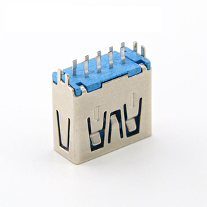 Ổ Cắm USB 3.0 Đầu Nối 9 Chấu Keo Màu Xanh Dương Đầu Nối Thanh Cái Loại A Đầu Cắm Chuyển Đổi USB 1.0 - Product Image 3