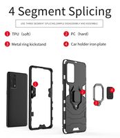 Étui de téléphone de luxe en TPU+PC antichoc pour OPPO A17 A93S 5G A94 Realme X7 Pro Ultra Nouveautés