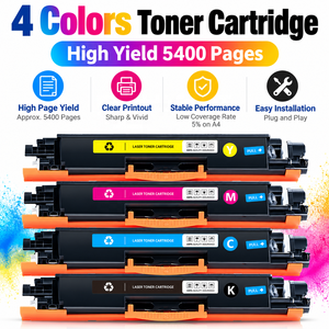 Cartucho de Tóner CE310A 126A Compatible Negro para Impresora <span class=keywords><strong>HP</strong></span> <span class=keywords><strong>LaserJet</strong></span> Pro CP1025 <span class=keywords><strong>CP1025nw</strong></span> M175a M175nw M275 CP1020 - Product Image 1