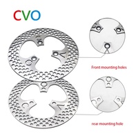 Facile à installer 304 disque de frein en acier inoxydable pour moto électromobile vélo disque de frein fixe à trois trous nouvel état