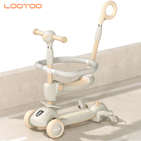 Fabricants de trottinettes pliantes à 3 roues 3 en 1 pour enfants avec hauteur réglable