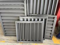 Ailettes en alliage d'aluminium au design moderne, étanches, à ventilation réglable, angle de lame 180°, garantie 1 an, pour climatiseur CVC