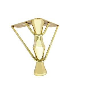 Pieds de meuble en fer plaqué or, supports de meuble robustes au design moderne pour meuble-lavabo de salle de bain - Product Image 1