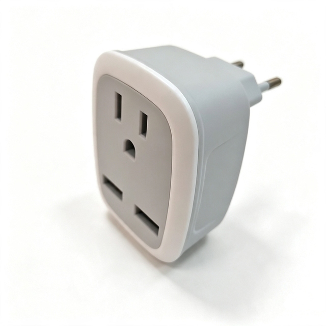Portable International Power Travel Adapter Socket European Plug Adapter for US Mexico Canada Devices Travelling to EU Europe