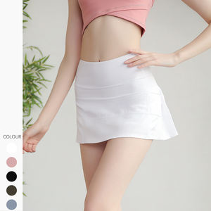 Lulu 2023 Rok Tenis Olahraga Cepat Kering Anti-cahaya Rok Pendek Berlipat Olahraga Wanita dengan Saku Kebugaran Berlari - Product Image 3