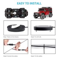 Kit de Luces LED RGB para Autos, 4-14 Pods, Control Remoto por Aplicación, Alto Brillo, IP68 Impermeable, Iluminación Inferior para Ruedas, 3000 Lúmenes