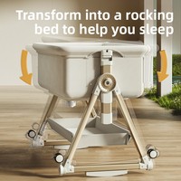 Nouveau berceau pour bébé en alliage d'aluminium, taille Queen, modulable, mobile, portable, multifonctionnel, moderne, pour usage extérieur et hospitalier