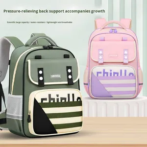 Nouveau <span class=keywords><strong>sac</strong></span> à <span class=keywords><strong>dos</strong></span> léger à fermeture éclair pour les élèves du primaire, garçons et filles, classes de la 1ère à la 6ème, âges 6-12 ans, protection de la colonne vertébrale, imperméable - Product Image 4