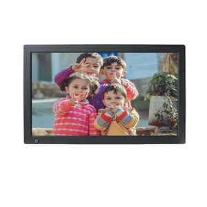 HD IPS Display vídeo music loop 16GB De Armazenamento 18.5 Inch Electronic Digital Picture photo Frame com Controle Remoto Sensor de Movimento