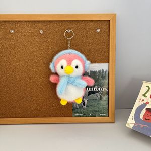 Promotional Gift Plush Toys Stuffed Music Headphones <b>Scarf</b> penguin Keychains Winter <b>Fluffy</b> Peluches Plushie penguin Plushy Toy - Product Image 3
