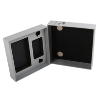Boîte d'emballage cadeau argent premium, coffret d'emballage sans fil pour casque, vente en gros, livraison gratuite