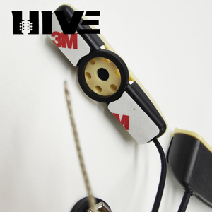 HIVE A202 Style Wooden <span class=keywords><strong>Guitar</strong></span> Pen Tube Tail Spike Type Sound Hole Classical Folk <span class=keywords><strong>Guitar</strong></span> Pickup dengan Aksesori Mikrofon - Product Image 6
