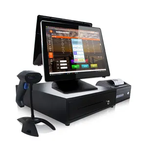 Pos Cash Factory Wholesale Touch Screen Metal Body All In 1 Windows Pos System Cash