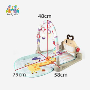 Tapis de jeu pour bébé en coton, tapis de jeu musical, tapis de ramper, <span class=keywords><strong>jouet</strong></span> éducatif non toxique pour bébés - Product Image 2