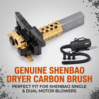 Shernbao FD-035 DHD-2400T SHD-2600P&2800P Sèche-cheveux pour toilettage canin, moteur de souffleur, paire de brosses de commutateur en carbone de rechange
