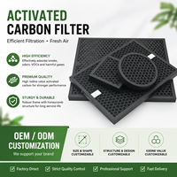 Nouveau filtre à air HEPA PP avec charbon actif et filet en nylon pour la ventilation CVC, élimination des odeurs et des COV, efficacité de 99,995 %, 400 CFM, 1 an