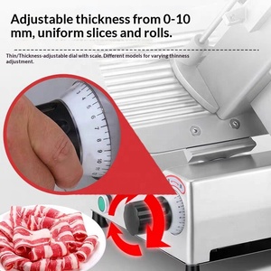 Máquina Rebanadora de Carne Eléctrica, Rebanadora de Alimentos Ajustable en Grosor, Uso Comercial y Doméstico, Corta Vegetales y Queso - Product Image 4