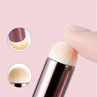 Pinceau à lèvres professionnel double face à tête ronde avec manche en plastique pour le maquillage du visage, du gloss, des yeux et de l'ombre de nez – Vente en gros