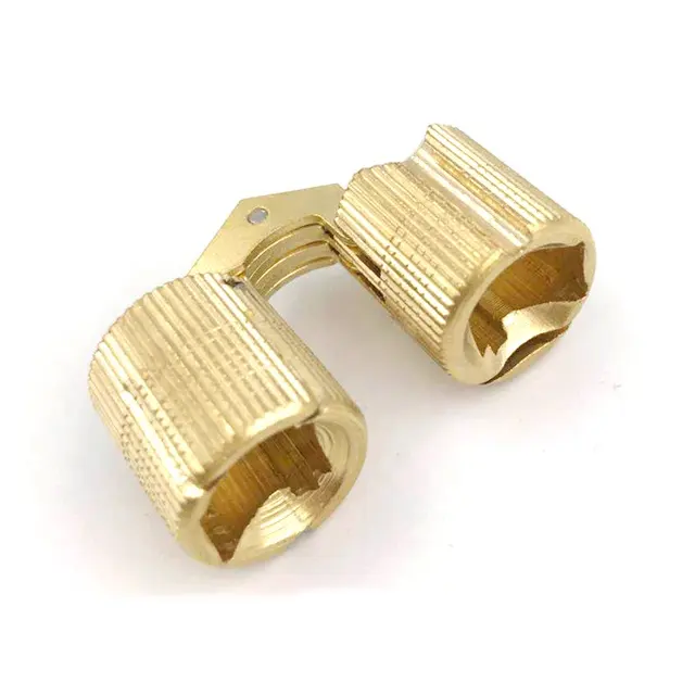 8-18m brass furniture hinges for jewelry box barrell copper mini hinges antique cylindrical hinge invisible for wooden gift box