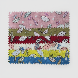 En stock 17064 Tissu tissé en coton calicot extensible léger imprimé 90 g/m² 60/62 pouces pour usage extérieur Filles et Garçons - Product Image 1