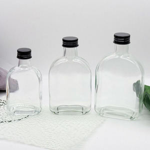 Bouteilles en verre vides portables de 100 ml, 200 ml, 250 ml pour bière, vin, jus, lait, thé - Product Image 1