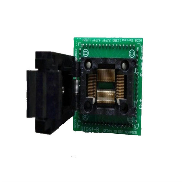 Factory Supply QFP 64 Universal QFP64 IC Programmer Test Socket Adapter Qfp 64 Pin Top Quality