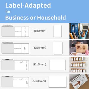 Impresora Portátil de Etiquetas Térmicas de 2 Pulgadas con Batería de 2000 mAh y 203 dpi - En Stock para Pequeñas Empresas, Impresión de Códigos de Barras y Direcciones - Product Image 3