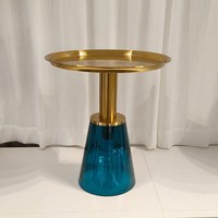 Table basse ronde en verre moderne personnalisée de designer, de luxe, rouge et verte, pour salle de sport, bar, canapé, décoration, meuble d'appoint