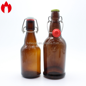 कस्टम खाली छोटी स्पष्ट या एम्बर बोतल सोडा रस बीयर शराब पेय ग्लास बोतल पैकेजिंग - Product Image 4