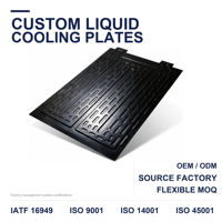 Plaque de refroidissement liquide en aluminium estampé Meijie, dissipateur thermique à eau personnalisé, radiateur pour module de batterie lithium EV, refroidisseur sous vide