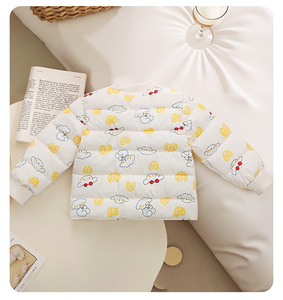 Hzwn4726 --Cappotto Invernale con Fodera in Cotone per Bambini e Bambine, Caldo e Casual con Design Stampato - Product Image 2