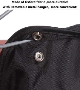 Dual-Sided Hanging <strong>Closet</strong> Organizer with 42 Mesh Pockets and Metal Hanger Oxford Storage Bags for Tools 2-Sided <strong>Design</strong> - Product Image 3