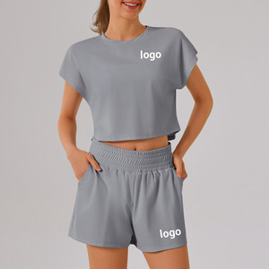 High Quality <strong>Shorts</strong> Running <strong>Women</strong> Running <strong>Sets</strong> for <strong>Women</strong> Gym Clothes Sports Wear <strong>Women</strong> <strong>Set</strong> Sports <strong>T</strong>-<strong>Shirts</strong> <strong>and</strong> <strong>Shorts</strong> - Product Image 2